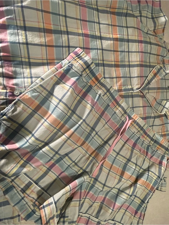 Vera Bradley Other - Vera Bradley Plaid Pastel Pajama Set in Cream, Pink, Blue, Peach